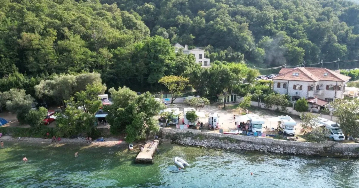 Auto Kamp Djule campsite, Kotor Bay, Montenegro